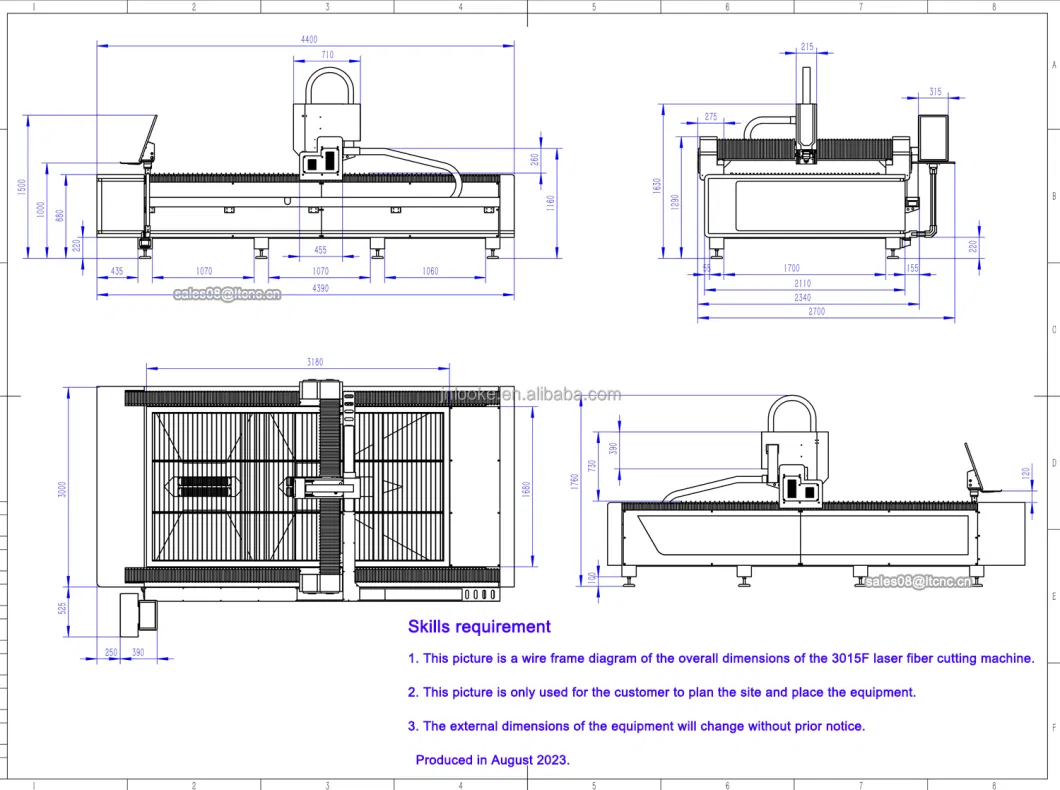 2060 CNC Stainless Steel Cutter 2000W 3000W 4000W 6000W Metal Sheet Feet Fiber Laser Cutting machine 2000*6000mm