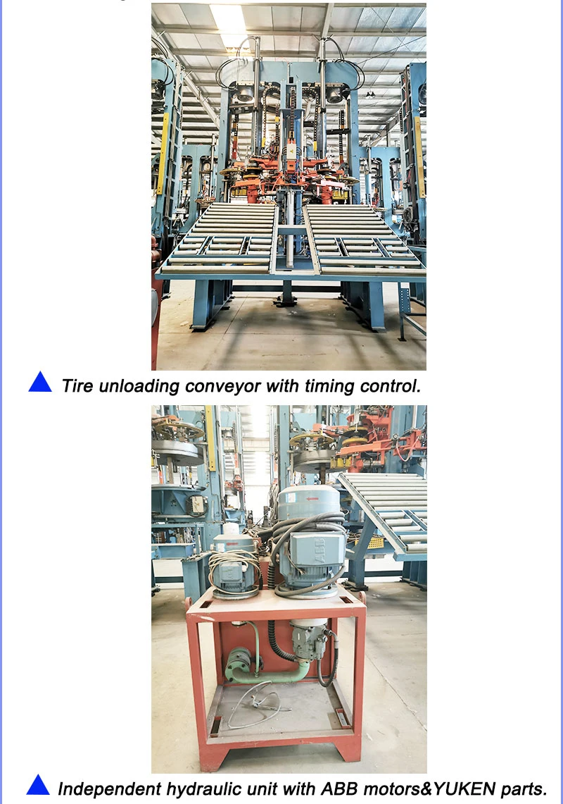 Cost Saving 48inch Tire Hydraulic Curing Press Machine for Small Tire Plant