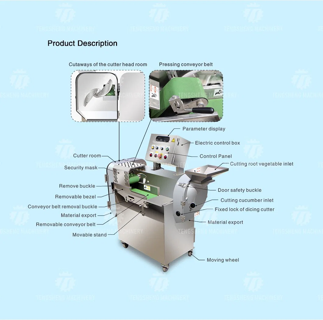Vegetable and Fruit Electric Cutting Machine Commercial Fruit Cutting Machine Food Processing Machinery