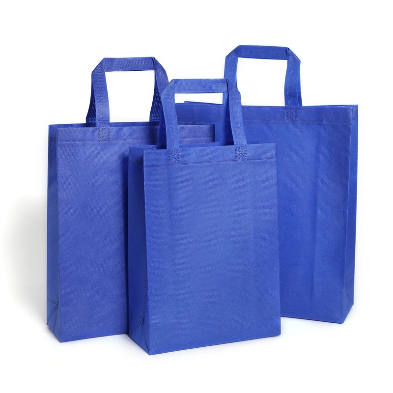 Eco Reusable Non Woven Shopping Bag for Grocery Promotion Custom Wholesale PP Non-Woven Fabric Tote Bags Die Cut Handle Foldable