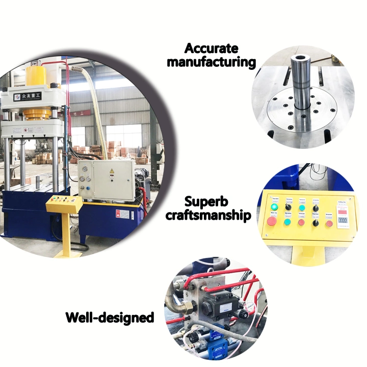 CE&ISO9001 Approved Four-Column Zhongyou Wooden Box or Container Steel Door Press Machine Hydraulic