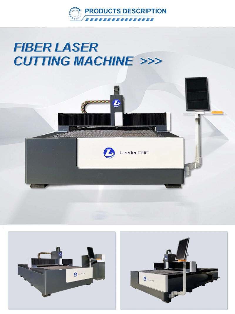 CNC Raycus Laser Autofocus Head Cutter Sheet Metal Fiber Laser Cutting Machine 1000W 1500W 3000W for Stainless Steel Aluminum Brass