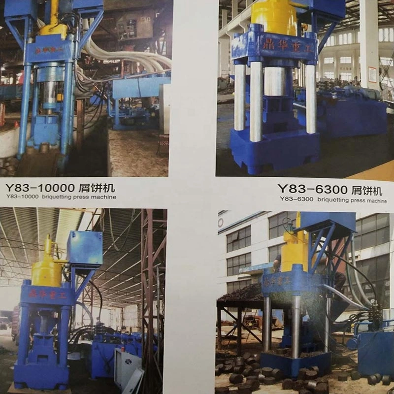 Dinghua 500 Tons Hydraulic Scrap Metal Chips Briquetting Press for Sale