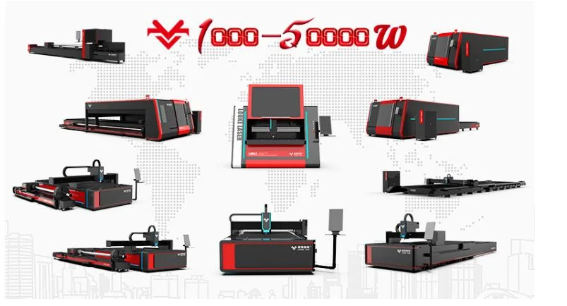 2060 CNC Stainless Steel Cutter 2000W 3000W 4000W 6000W Metal Sheet Feet Fiber Laser Cutting machine 2000*6000mm