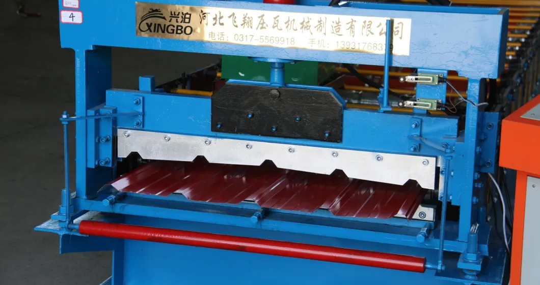 Different Thickness Ibr Sheet Roll Forming Machine Trapezoid Metal Steel Roof Making Machine Hydraulic Cutting Production Line