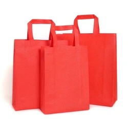 Eco Reusable Non Woven Shopping Bag for Grocery Promotion Custom Wholesale PP Non-Woven Fabric Tote Bags Die Cut Handle Foldable