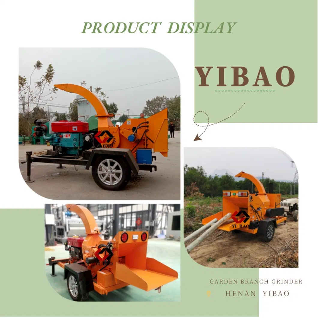 Good Quality Garden Farmyard Tree Branch Leaves Crusher Mill Chipper Tree Cutting Machine Price