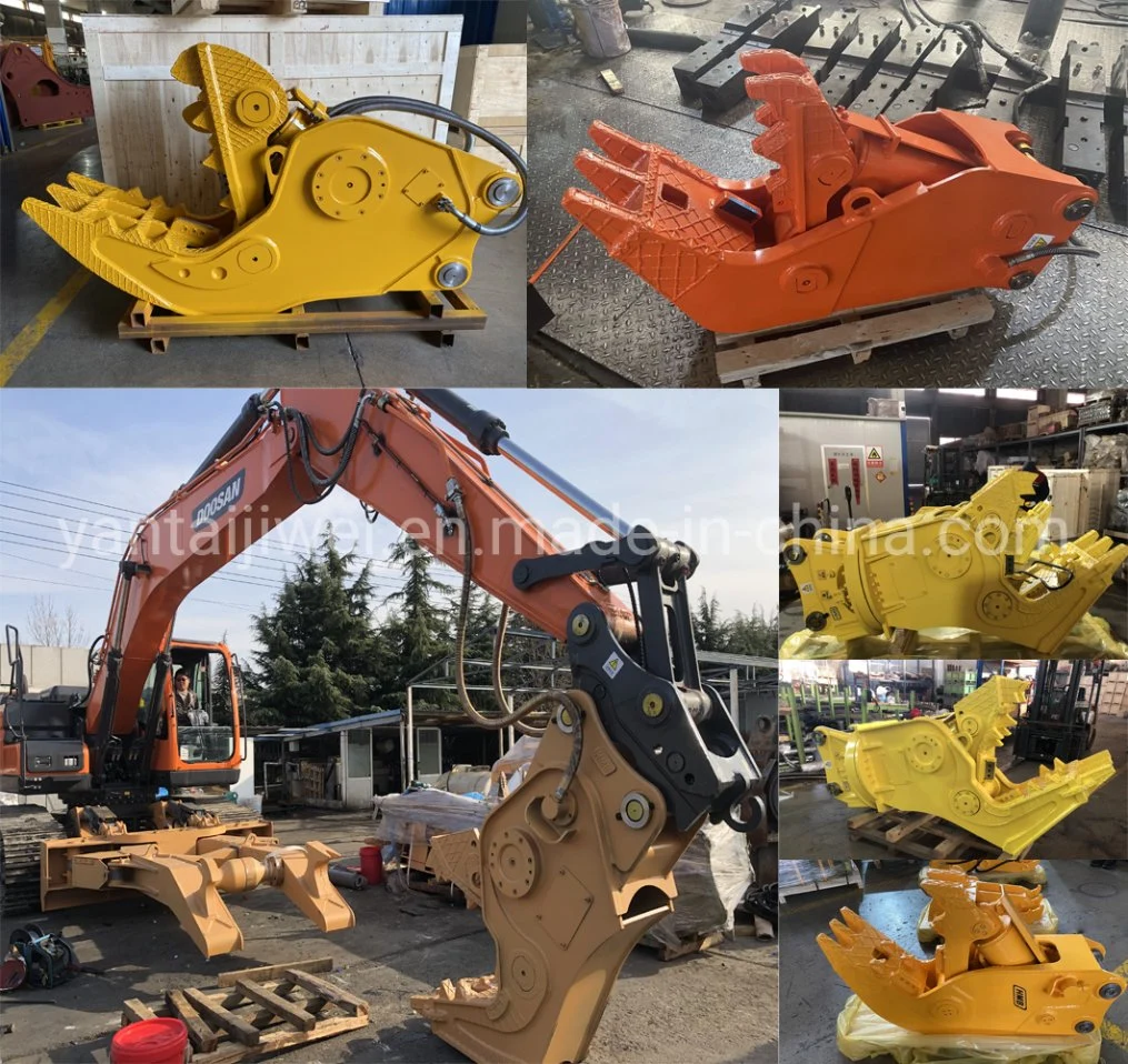 Excavator with Scrap Cutter, Scrap Crusher, Hydraulic Pulverizer, Hydraulic Shear for Sale