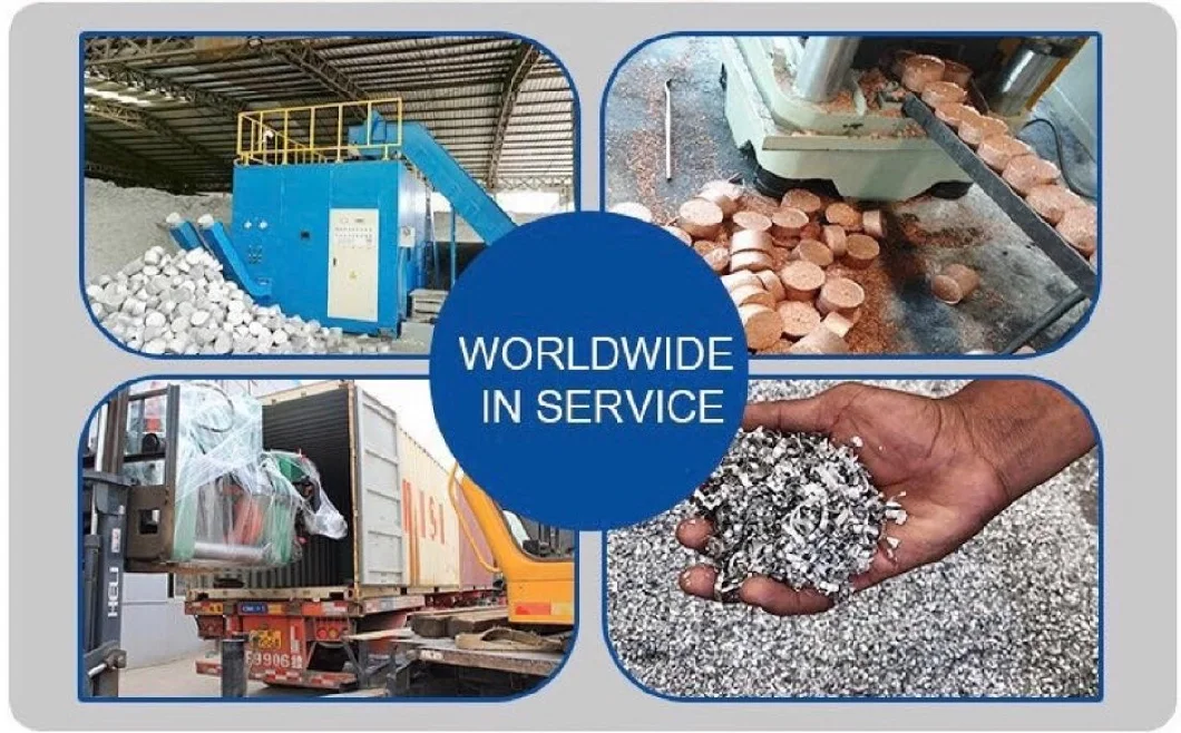Hydraulic Aluminum Chips Briquetting Press Machine Hot in Korea CNC Milling Factory