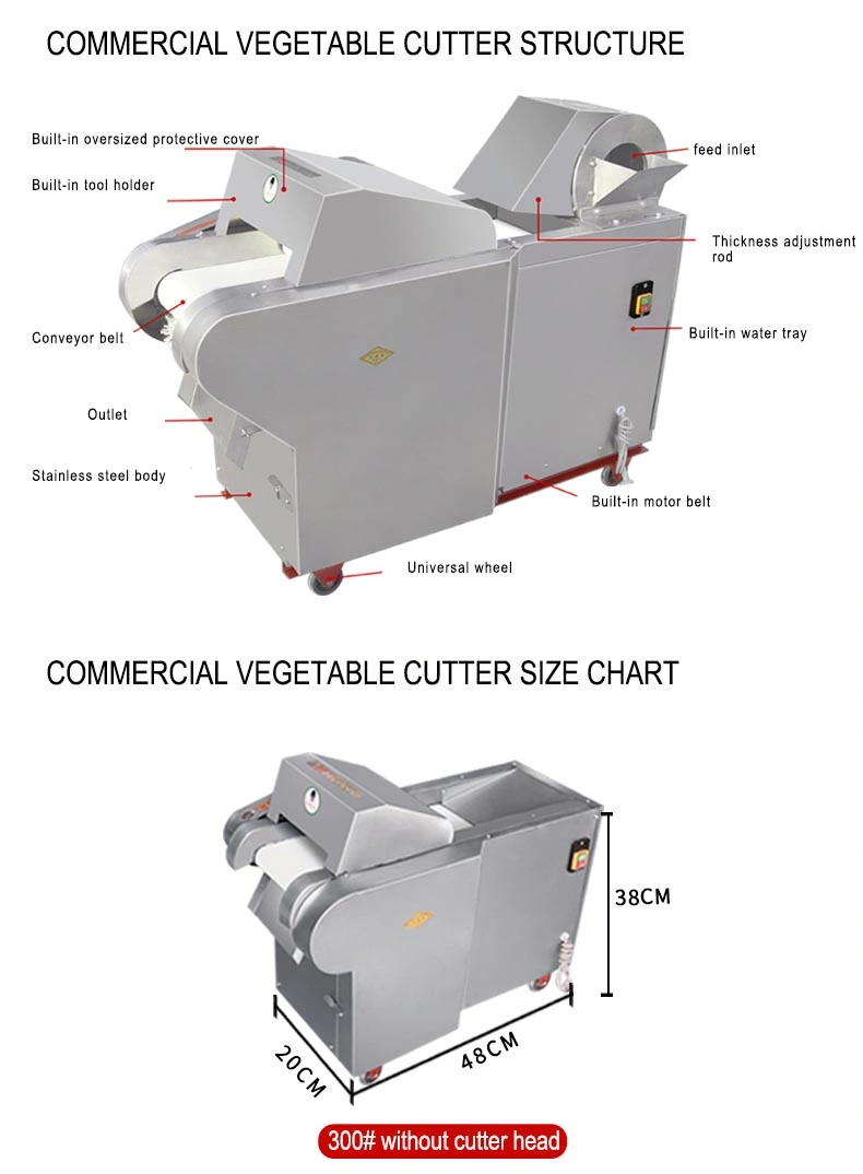 Multifunctional Scallions Vegetable Cutting Machine for Root and Leaf Vegetables