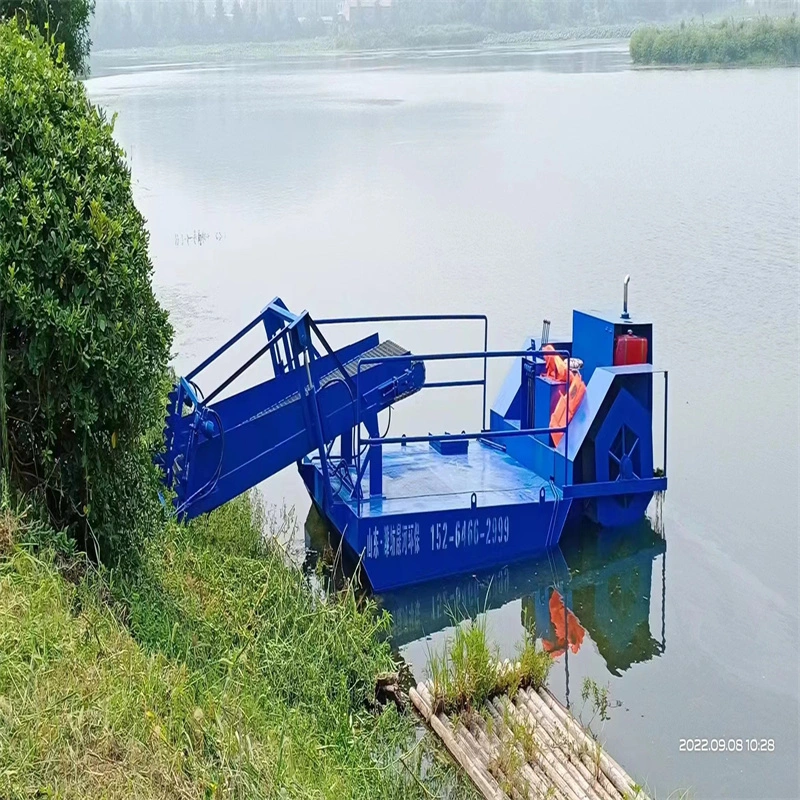 Capacity 1000m3/H Aquatic Weed Harvester Weed or Garbage Cutting