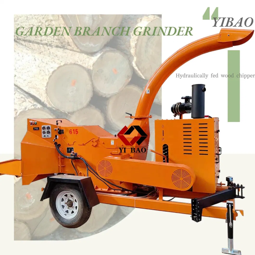 Good Quality Garden Farmyard Tree Branch Leaves Crusher Mill Chipper Tree Cutting Machine Price