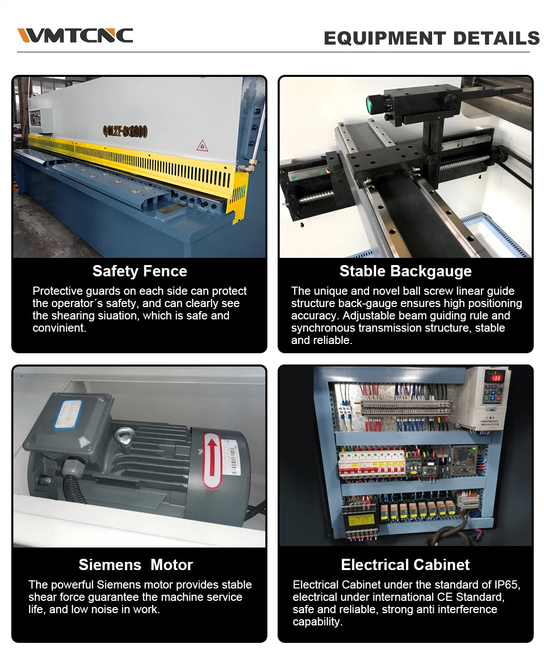 WMTCNC hydraulic guillotine shearing machine QC12Y-8x4000 plate cutting machine for steel