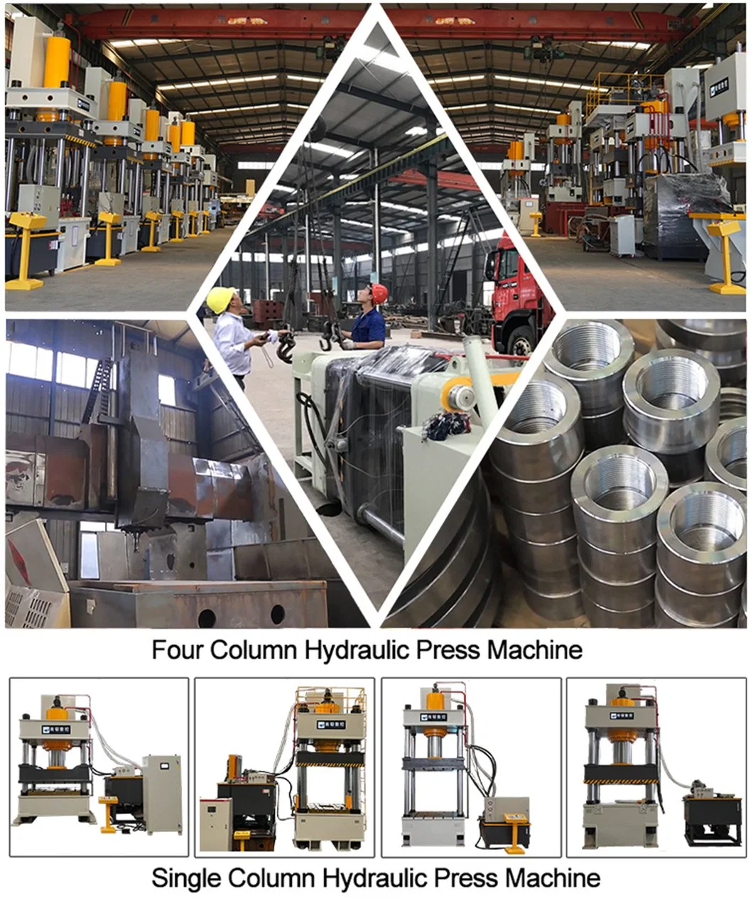 Factory Direct Sales: Range of Hydraulic Presses From 100 to 1000 Tons, Including Oil and Stretch Four-Column Models
