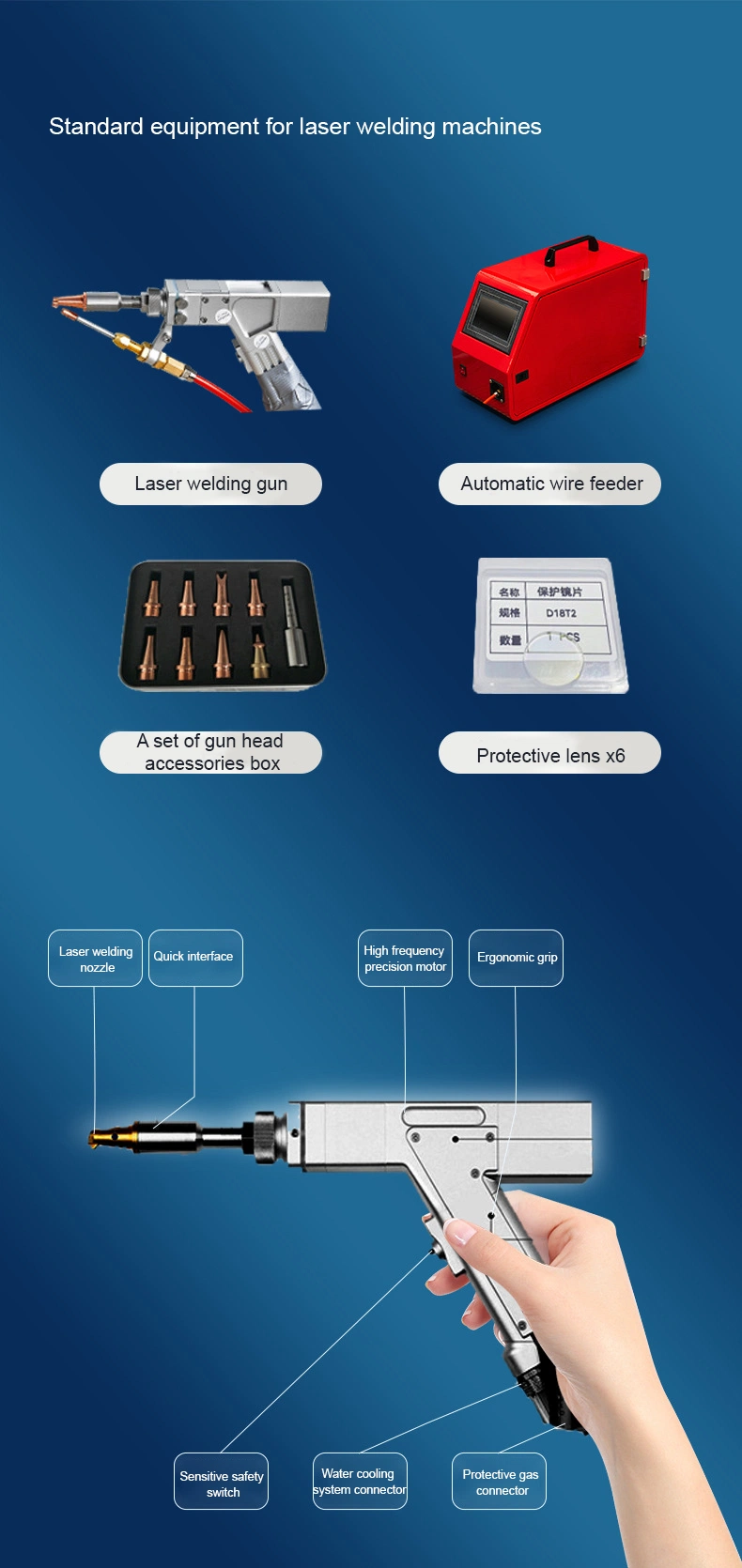 Industrial Laser Welding Machine 4-in-1 Multi-Functional Laser Cleaning Cutting Welding Seam Cleaning 3 in 1 Laser Welding Machine Relfar 3 in 1 Model