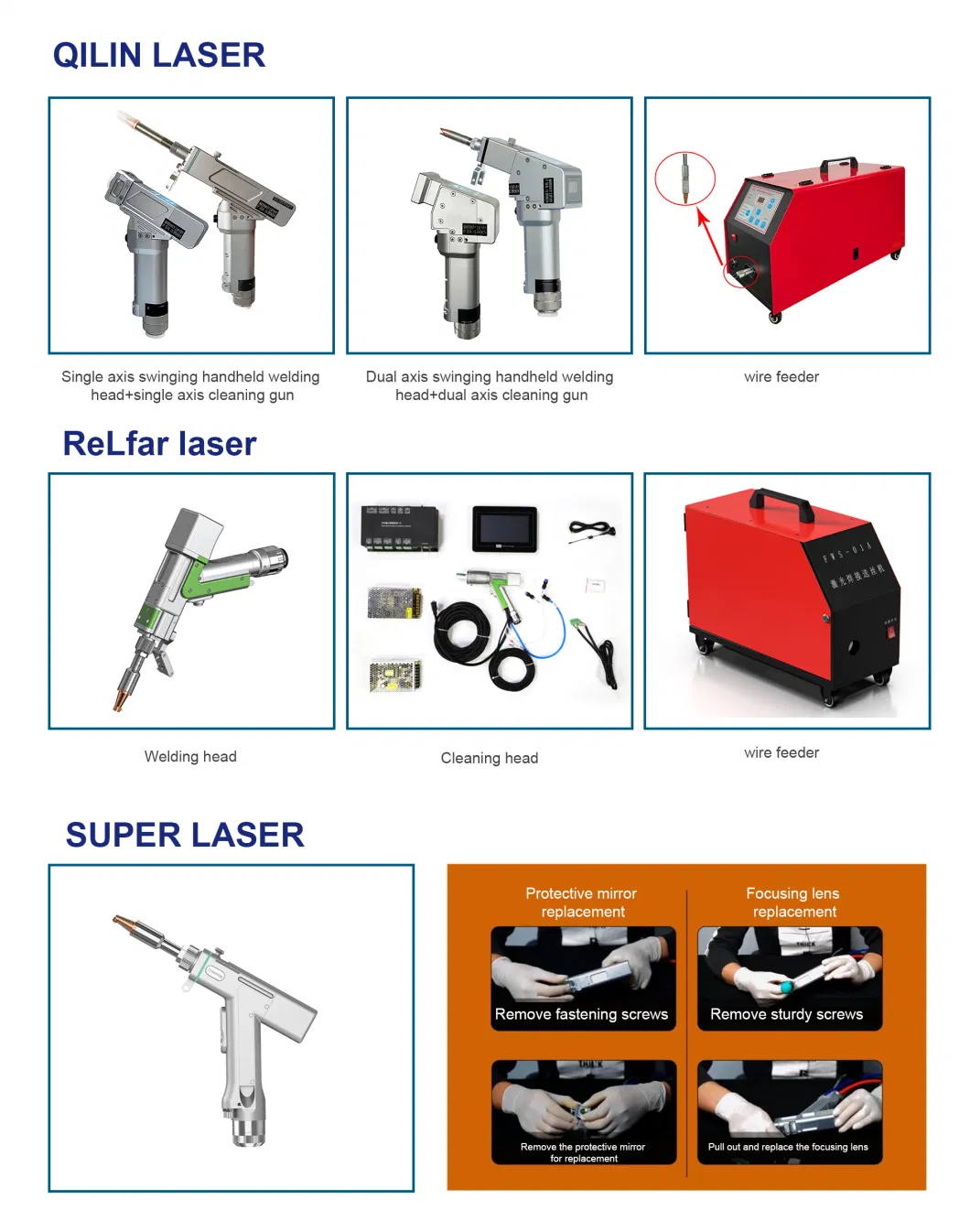 Industrial Laser Welding Machine 4-in-1 Multi-Functional Laser Cleaning Cutting Welding Seam Cleaning 3 in 1 Laser Welding Machine Relfar 3 in 1 Model