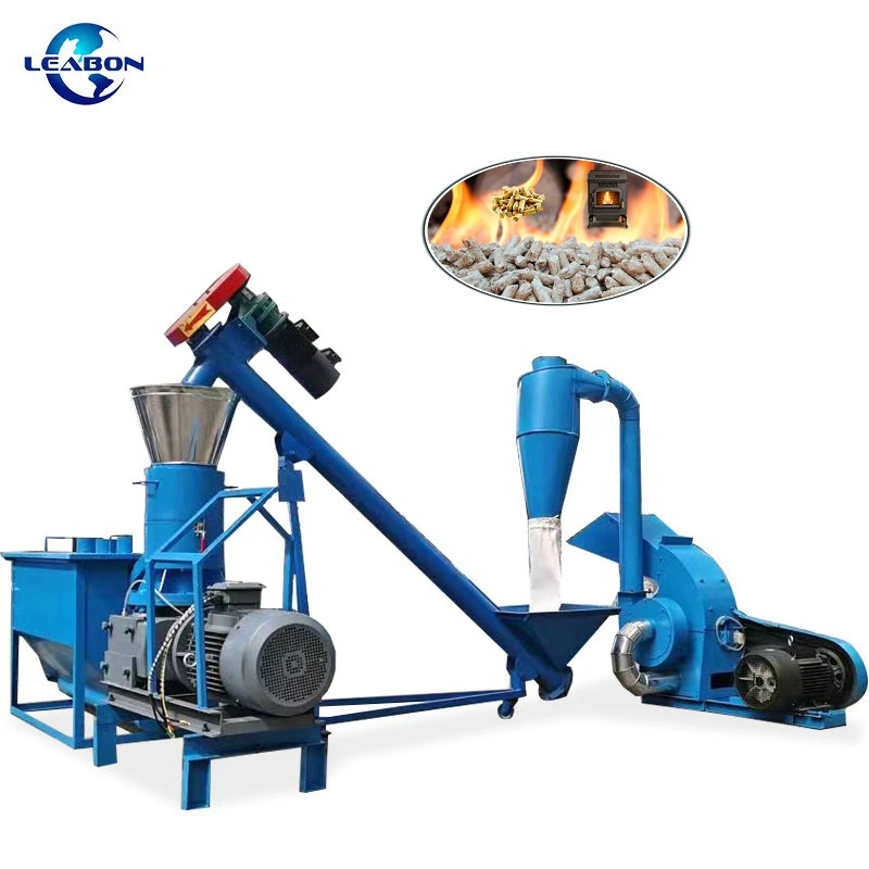 CE 1000-1500kg/H Woodworking Biomass Pine Oak Beech Wood Sawdust Pellet Press Production Line Manufacturer Making Machine Mill Price