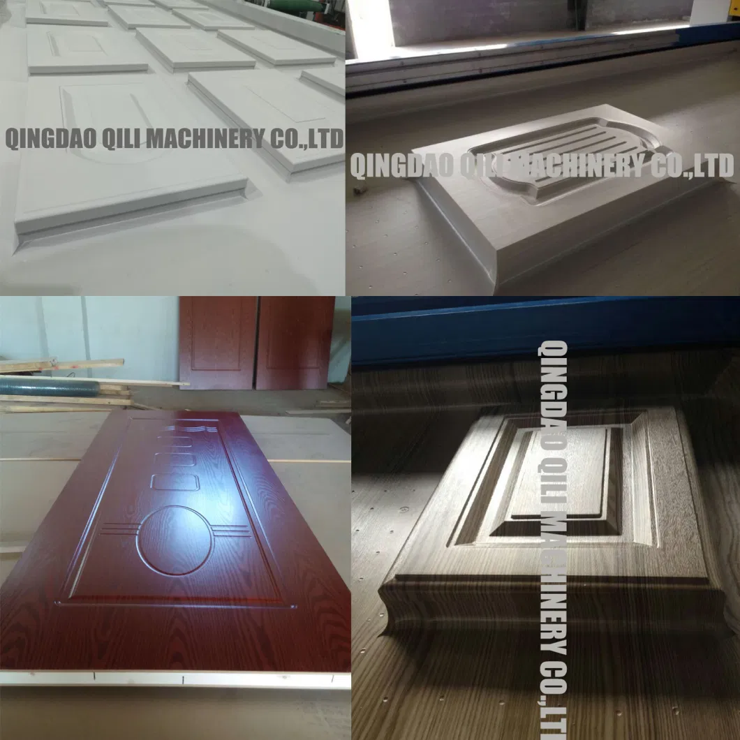 Qili Machinery Vacuum Membrane Press Machine Hot Press Laminating Machine Woodworking CNC Router/CNC Machinery for 3D Door PVC MDF Covering with Ce