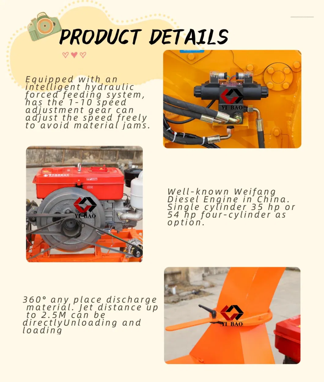 China Factory Garden Farm Tree Leaves Gasoline Engine Mini Crusher Mill Tree Chipper Branch Cutting Machine