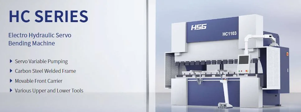 Hydraulic Press Machine Sheet Metal Bending Equipment with Post-Positioning System Ocean Transportation From Hsg Laser