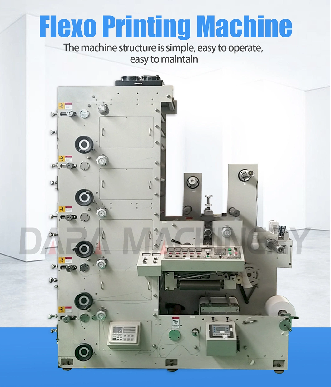 Cold Stamping Laminating Die Cutting Slitting Color Label Flexo Printing Machine