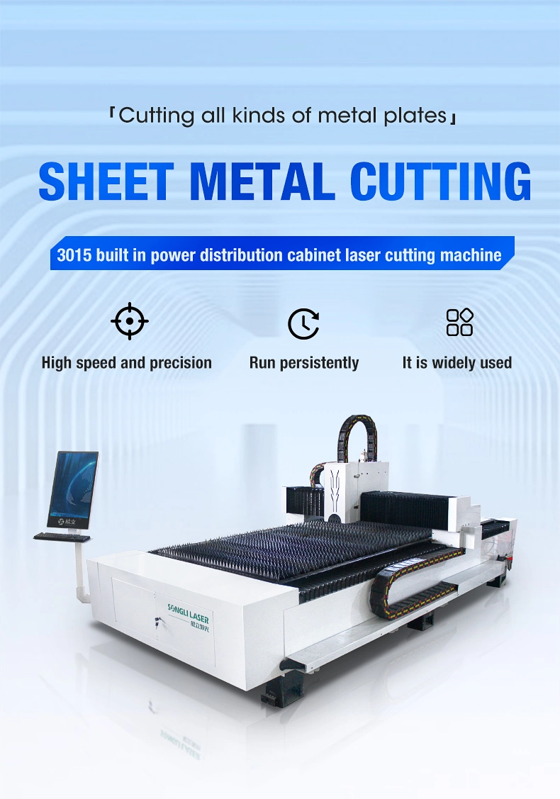 3000*1500mm Laser Cutting Machine 4000W High Power for Thick Steel Plate Cutting