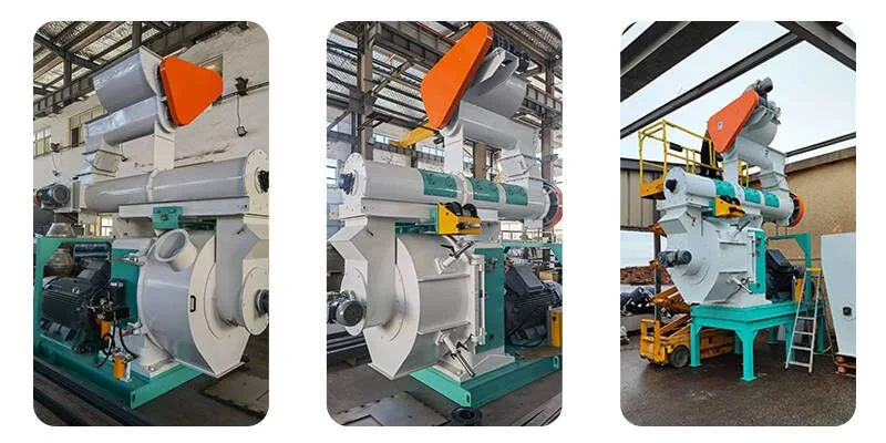 CE 1000-1500kg/H Woodworking Biomass Pine Oak Beech Wood Sawdust Pellet Press Production Line Manufacturer Making Machine Mill Price