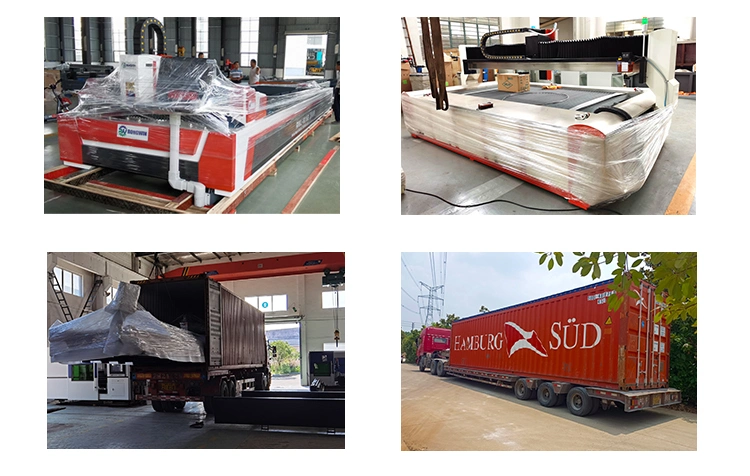 Desktop CNC Fiber Laser Metal Cutting Machine with Exchange Table and Full Protection Cover Option for Plate Carbon Steel Sheet Iron Brass Copper Made in China