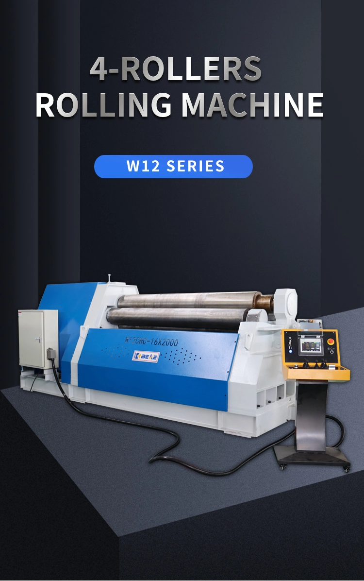 CNC W12 Series 4-Roller Hydraulic Plate Rolling Bending Machine W12-16X2000 Rolling Machine Price