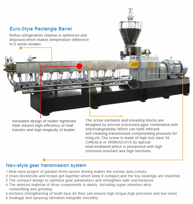 Twin Screw Extruder Machine Plastic Granule Underwater Cutting System