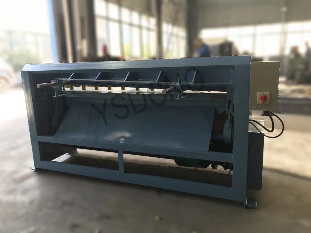 Electric Mechanical Sheet Metal Shearing Cutter Machine/ Motor Driven Plate Guillotine Shear Cutting Machine