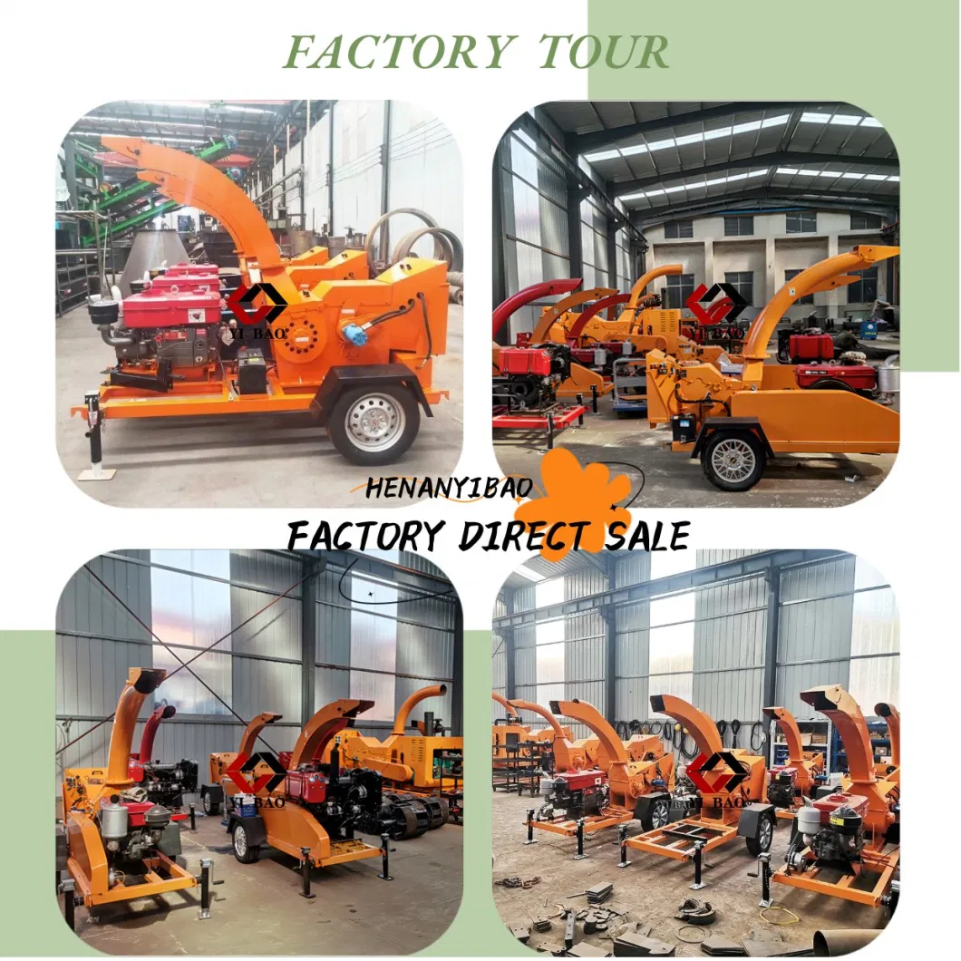 Good Quality Garden Farmyard Tree Branch Leaves Crusher Mill Chipper Tree Cutting Machine Price