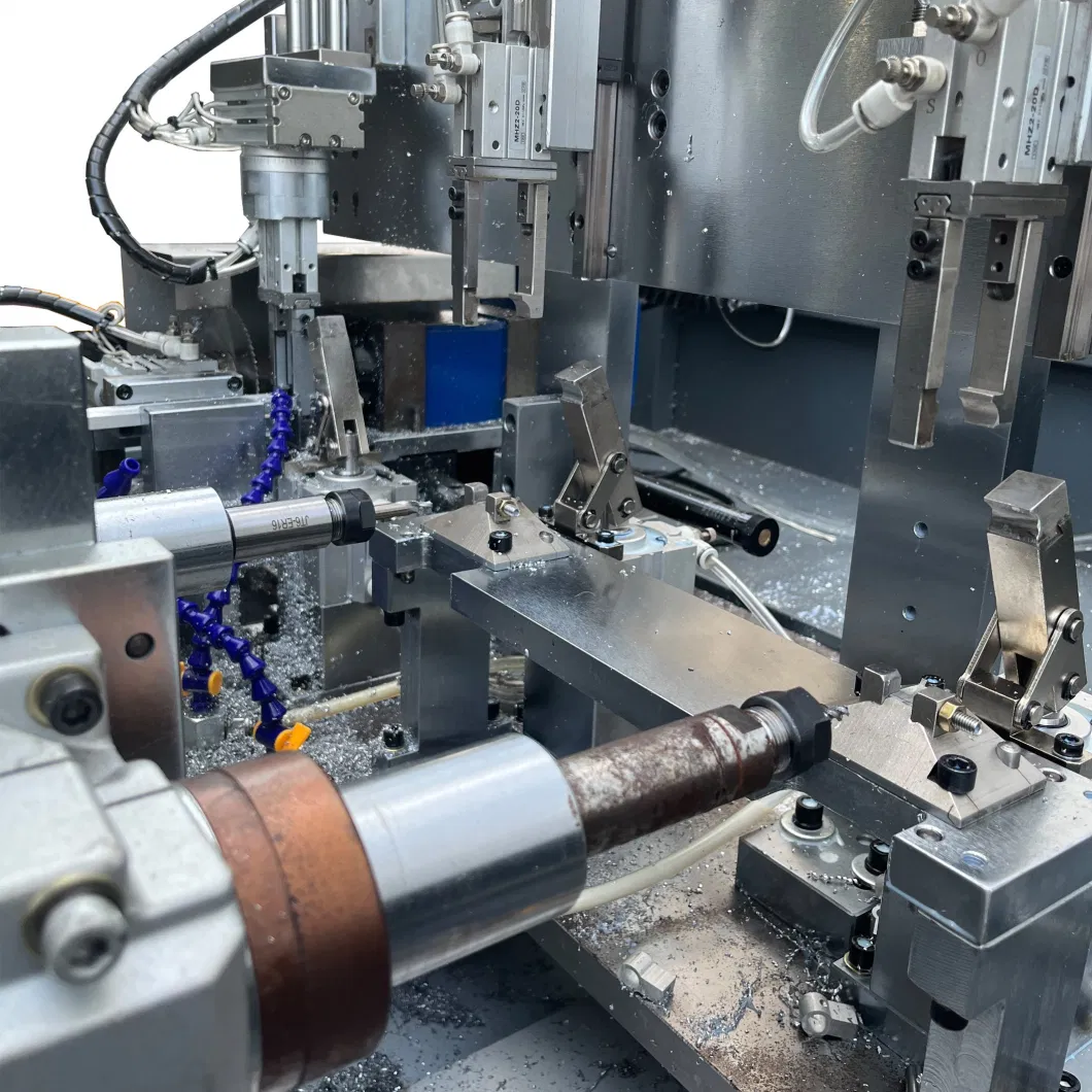 Mechanical Arm Translation Feeding Automatic Horizontal Cutting Drilling and Tapping Machine