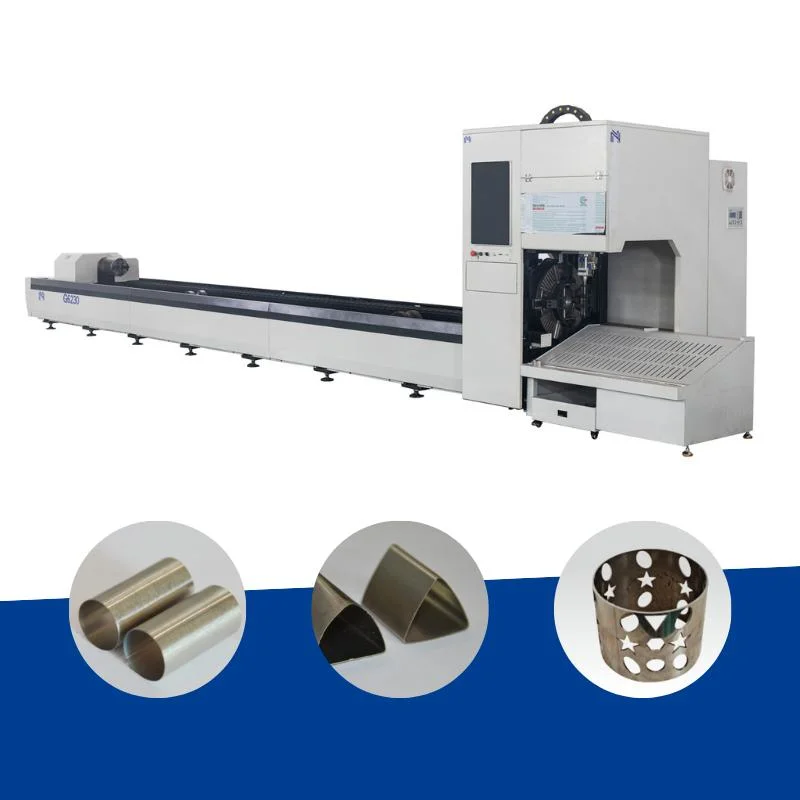 Plate and Pipes Fiber 3D Laser Cutting Machine with Two Chucks China Professional Pipe Laser Cutting Machine for Metal Tube