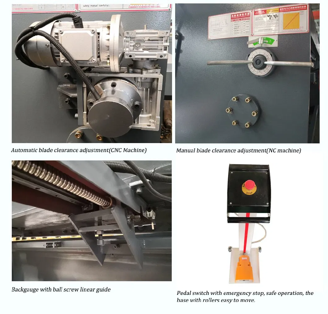 QC11y-12X4000 Hydraulic Guillotine Metal Plate Cutting Machine with E200s Controller