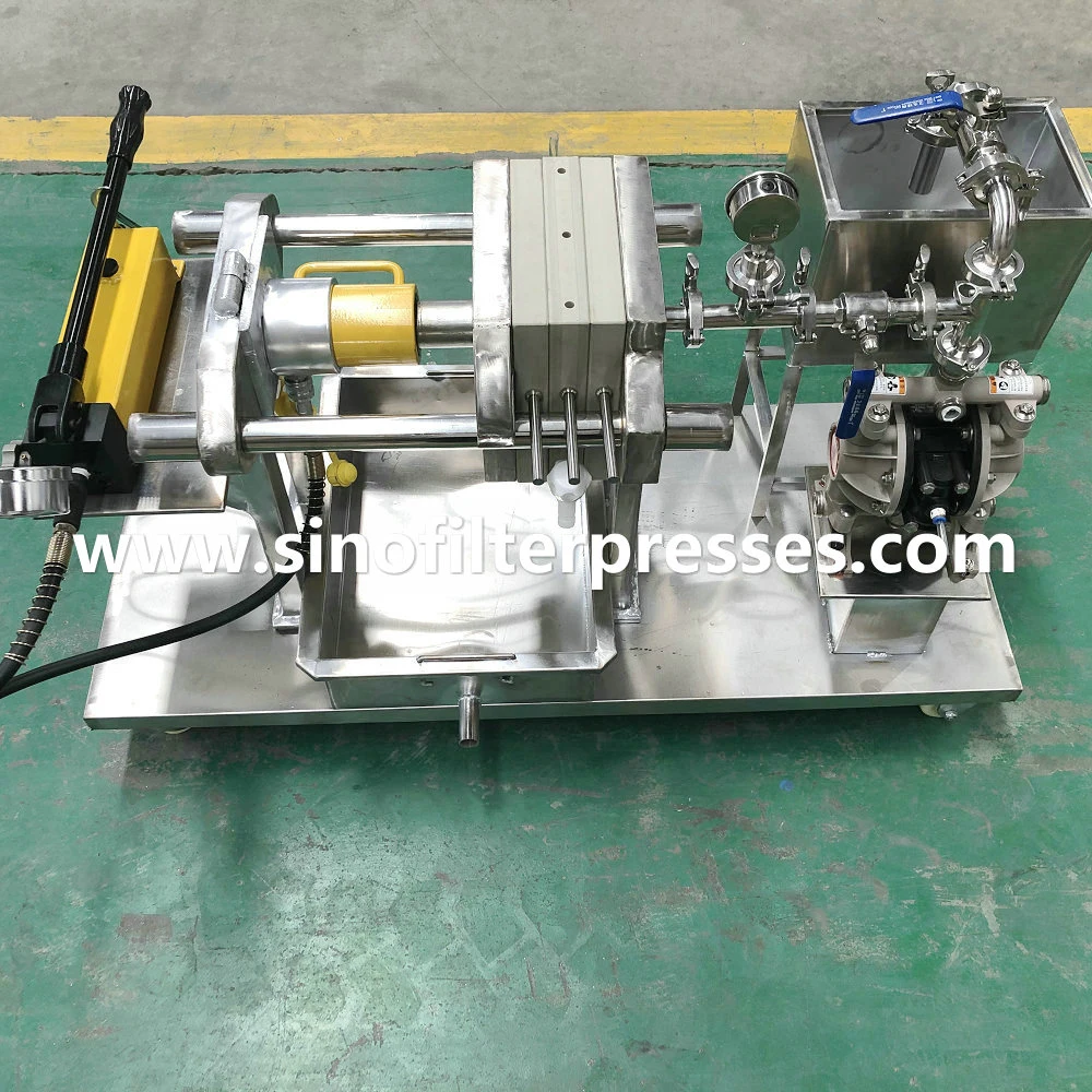 Hand Operation Small Hydraulic Filter Press for Small Capacity Slurry Filtering