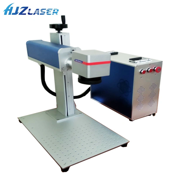 Hjz Laser Manufacturer Compact Size Mini 20W Metal Fiber Laser Marking Machine Printing Machine