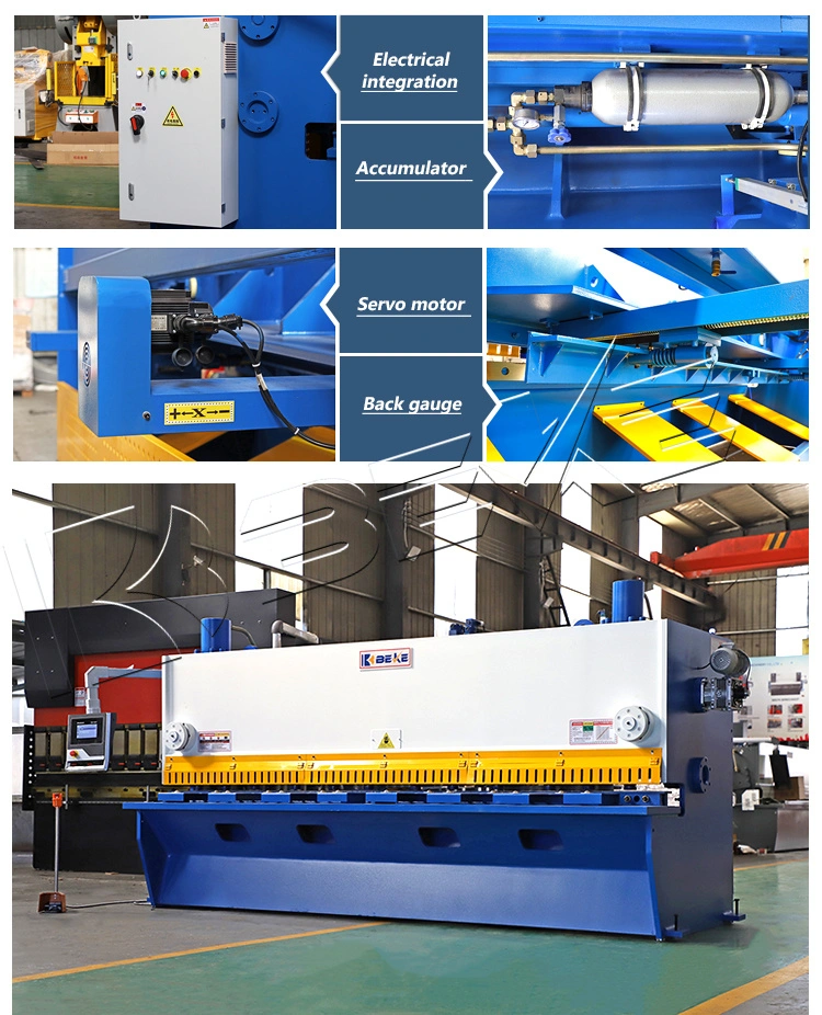 Fully Automatic Guillotine Shearing Machine 6X3200mm CNC Sheet Metal Cutter