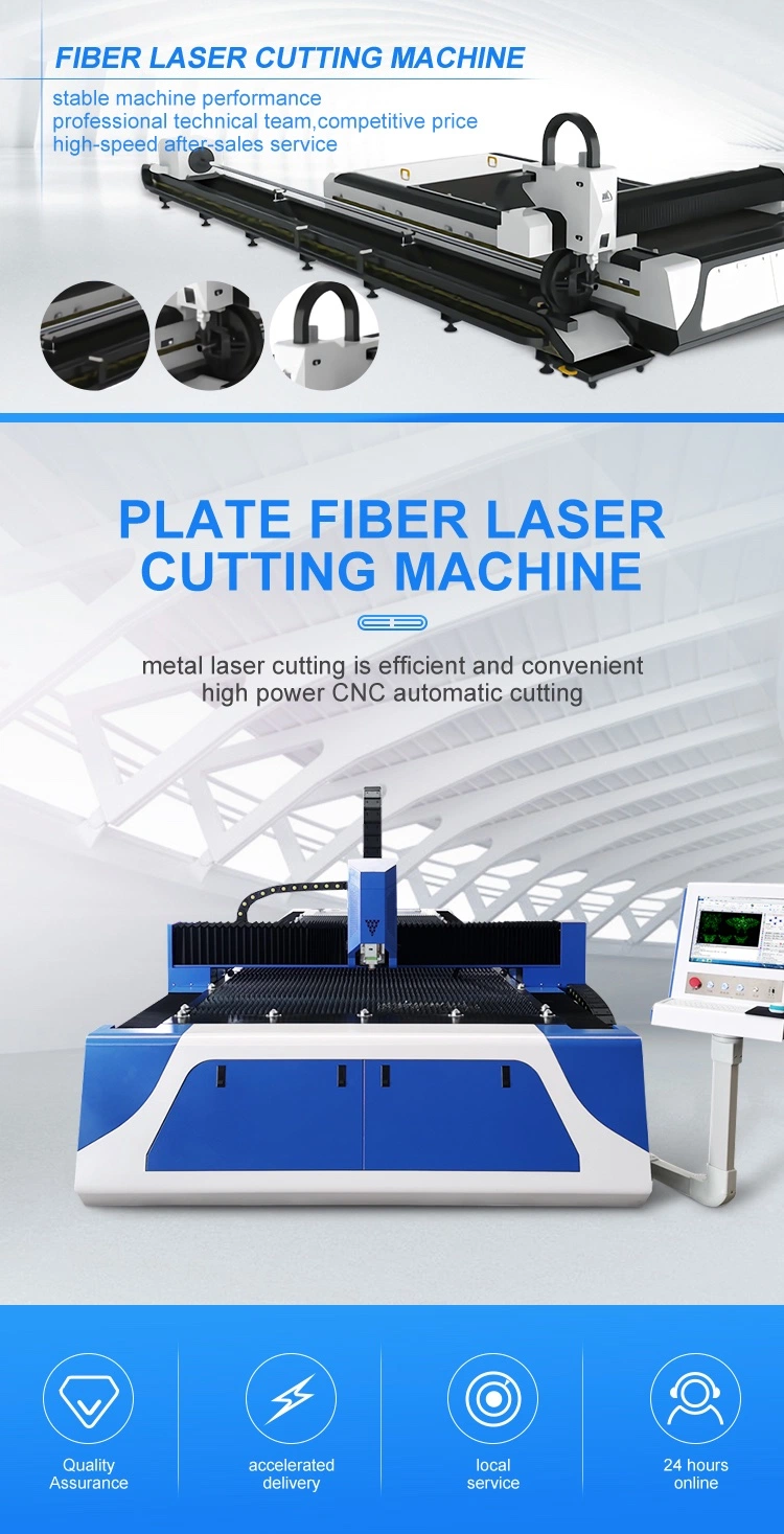 Industrial Metal Open Table Fiber Laser Cutting Machine for Metal Cutting