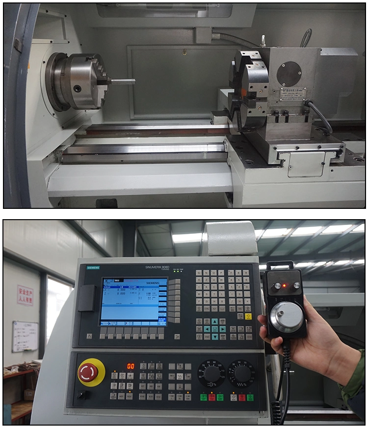 CNC Metal Cutting Lathe Ck6150A Siemens 808d CNC System