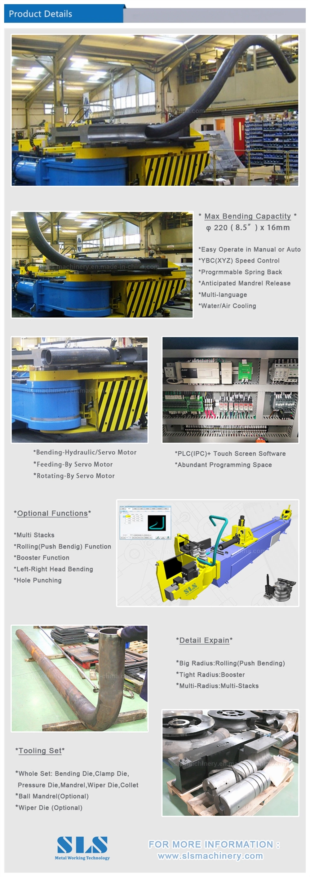 Large Scale Hydraulic Pipe Rolling Roller China Big Force Bending Tube Equipment Pipe Folding Machine