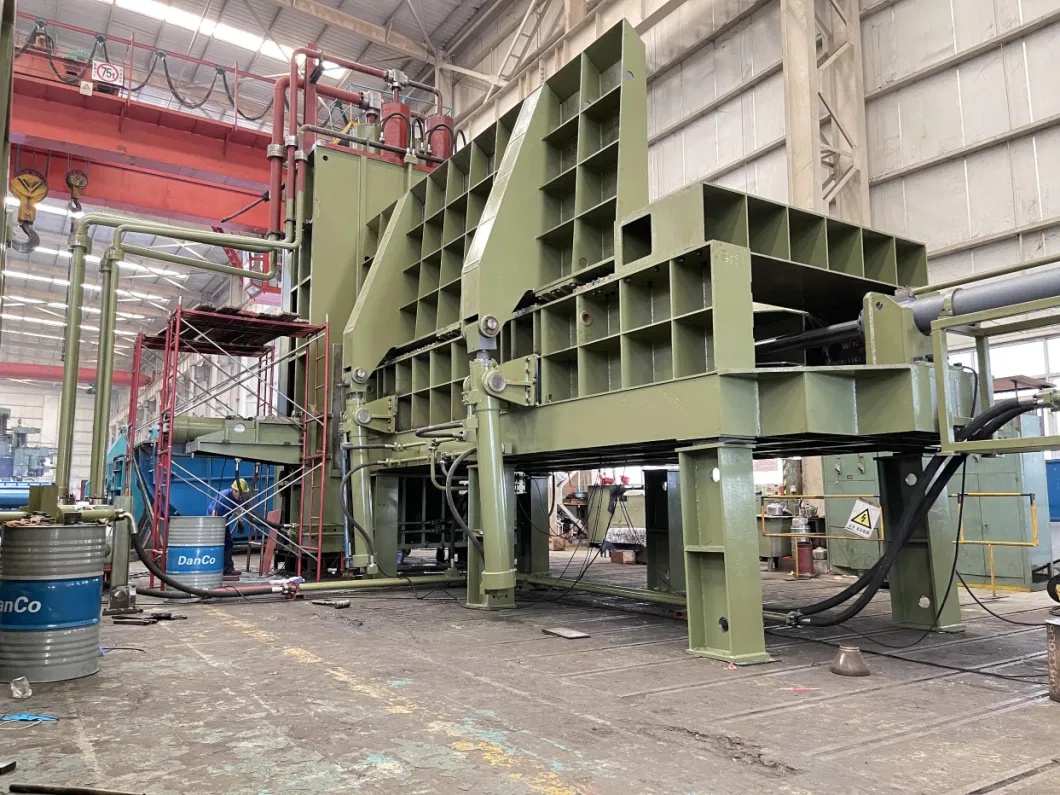 Heavy Duty Scrap Metal Steel Copper Aluminum Hydraulic Gantry Guillotine Shear Cutting Shearing Recycling Machine for Steel Plant 1600 Tons
