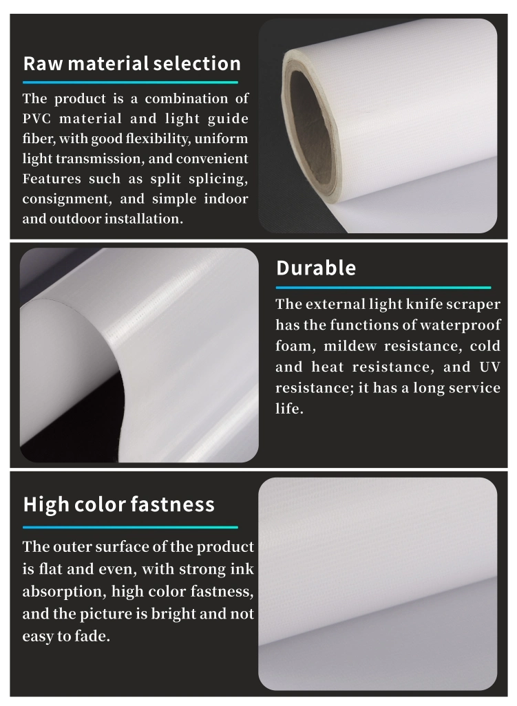 Manufacturer Poster Materials 13oz PVC Flex Banner Flex Roll Advertising Printing Material Frontlit Banner Large Print