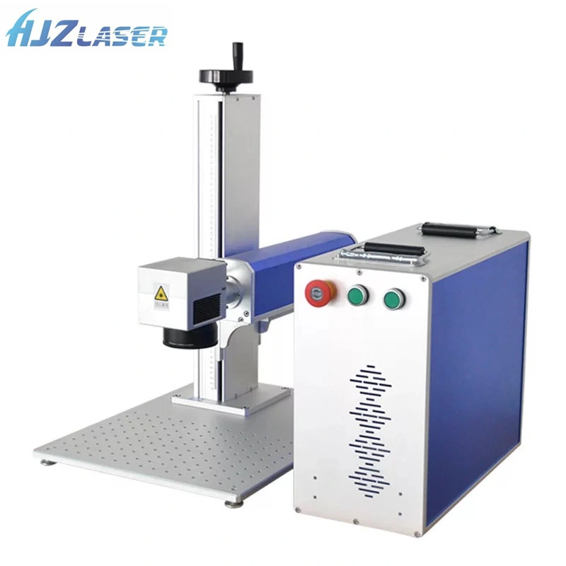 Hjz Laser Manufacturer Compact Size Mini 20W Metal Fiber Laser Marking Machine Printing Machine