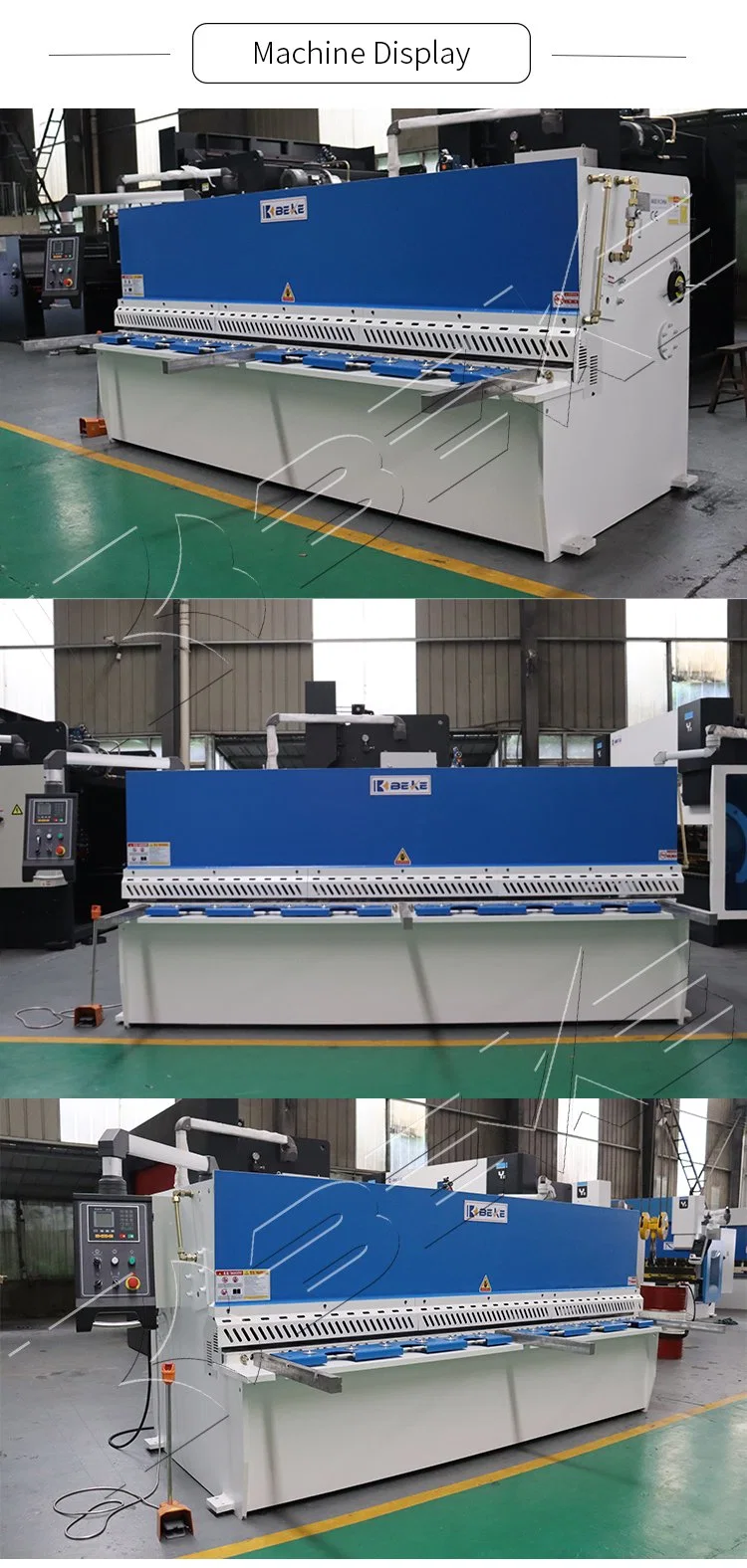 CNC Sheet Metal Shears Cutting Machine with Hydraulic Shearing Machine