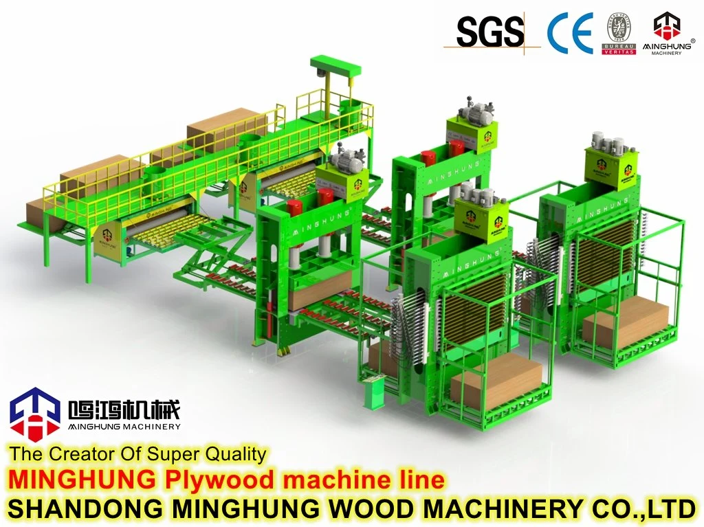 12 Daylight 600ton Hydraulic Hot Press for Plywood Production Line