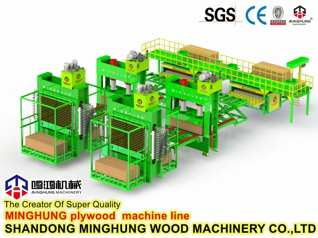 12 Daylight 600ton Hydraulic Hot Press for Plywood Production Line