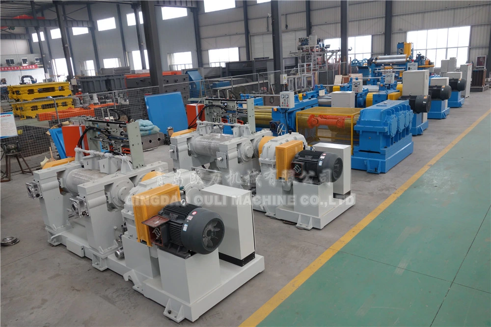 High Quality Xk-250/10 Inch Rubber Two Roll Mill, Open Mixing Mill, Rolling Mill with Stock Blender for Rubber Mixing Rubber with Automatic Mixer