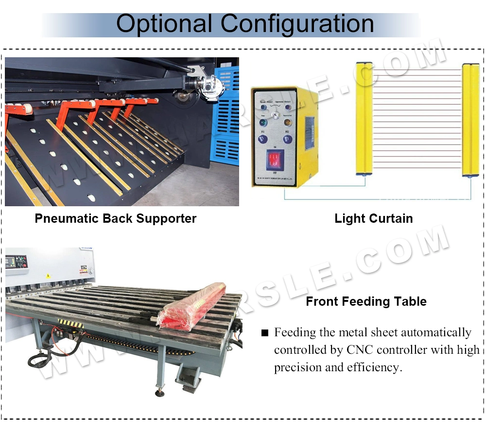 Guillotine Cutter Machine From China Factory with E21s for Metal Sheet Cutting