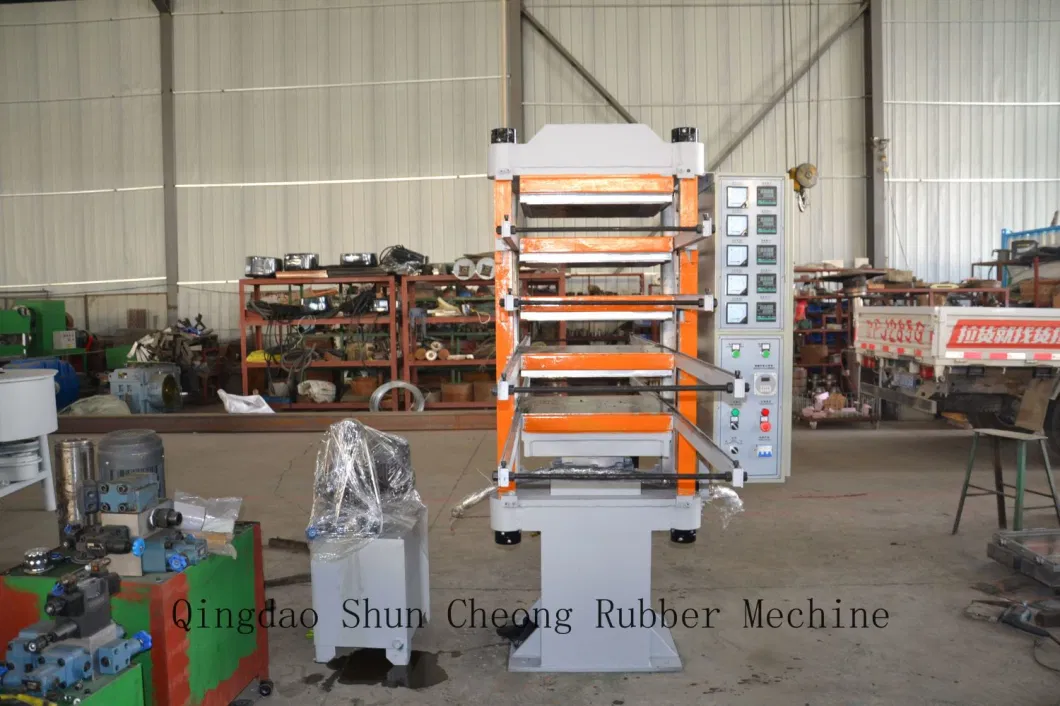 Hydraulic Press Rubber Tiles Plate Vulcanizing Press /Tile Making Equipment (XLB-D550)